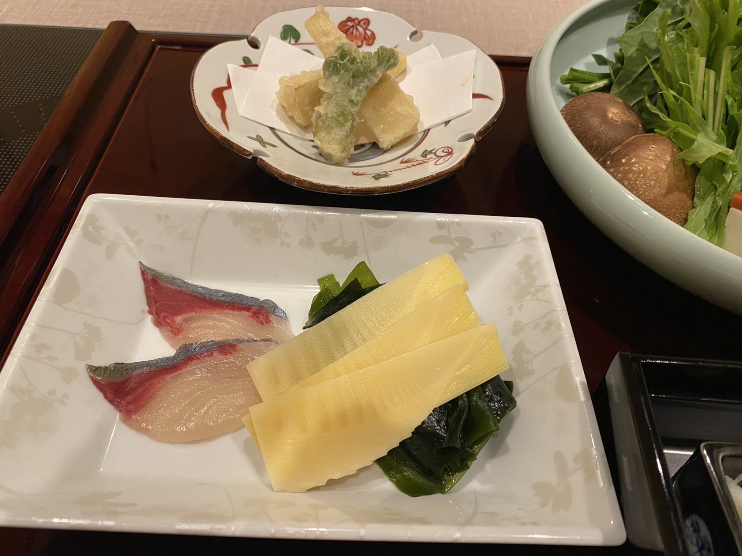 白金豚と筍のつゆしゃぶ【壬生】みぶコース