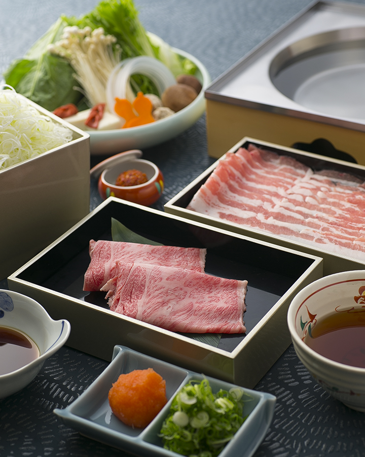 春の近江牛とつゆしゃぶ食べ比べコース