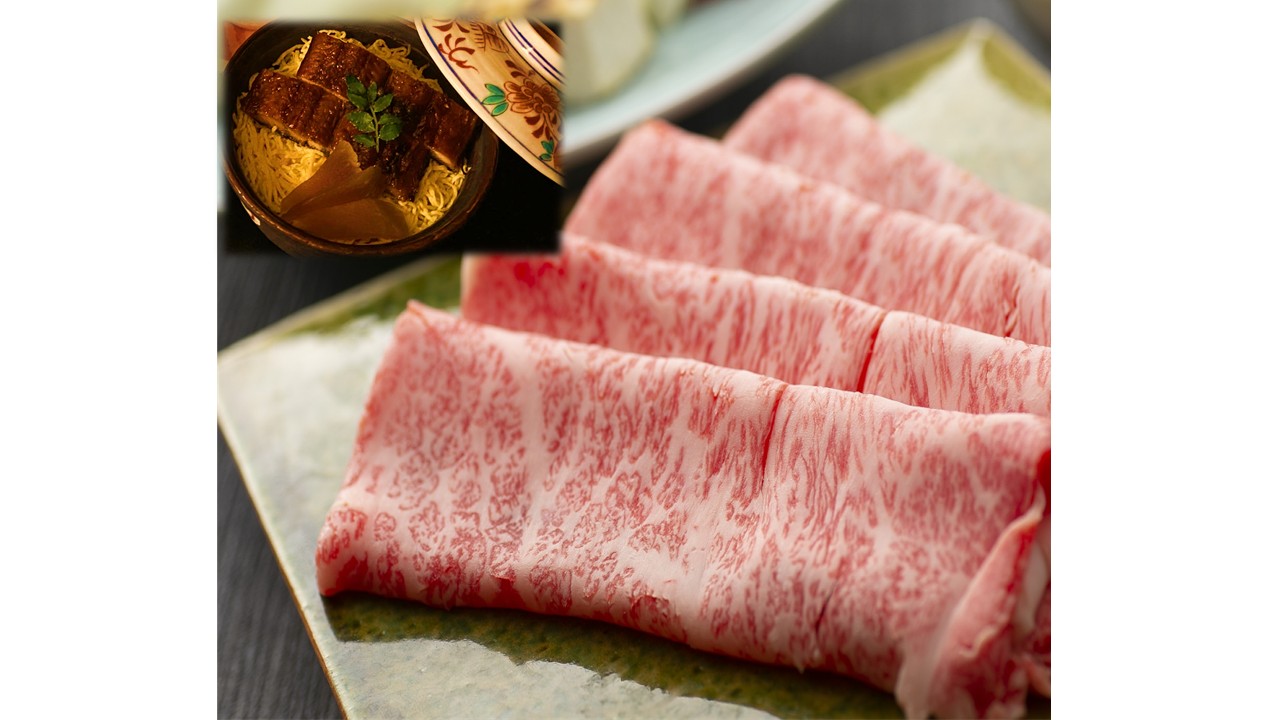 近江牛しゃぶしゃぶと鰻まぶしランチ